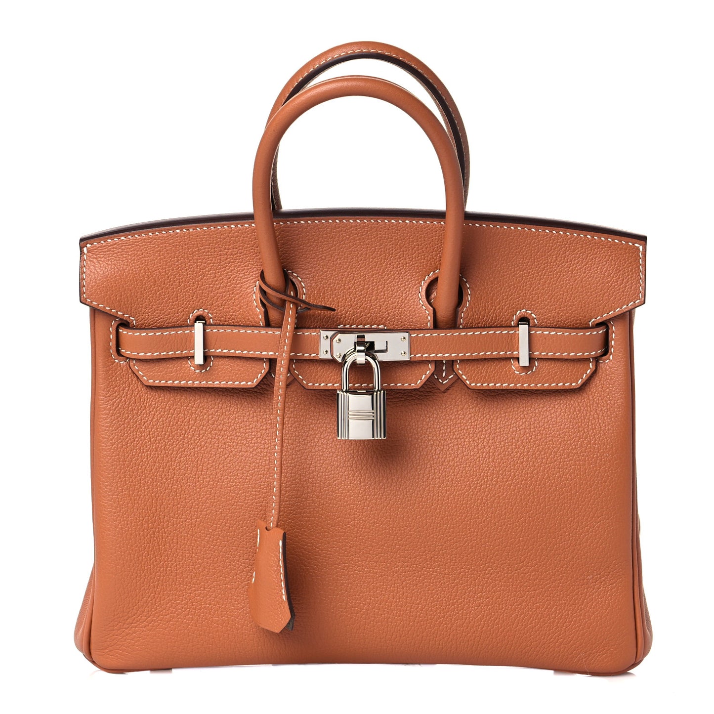 Taurillon Novillo Verso Birkin 25 Gold Gris Tourterelle