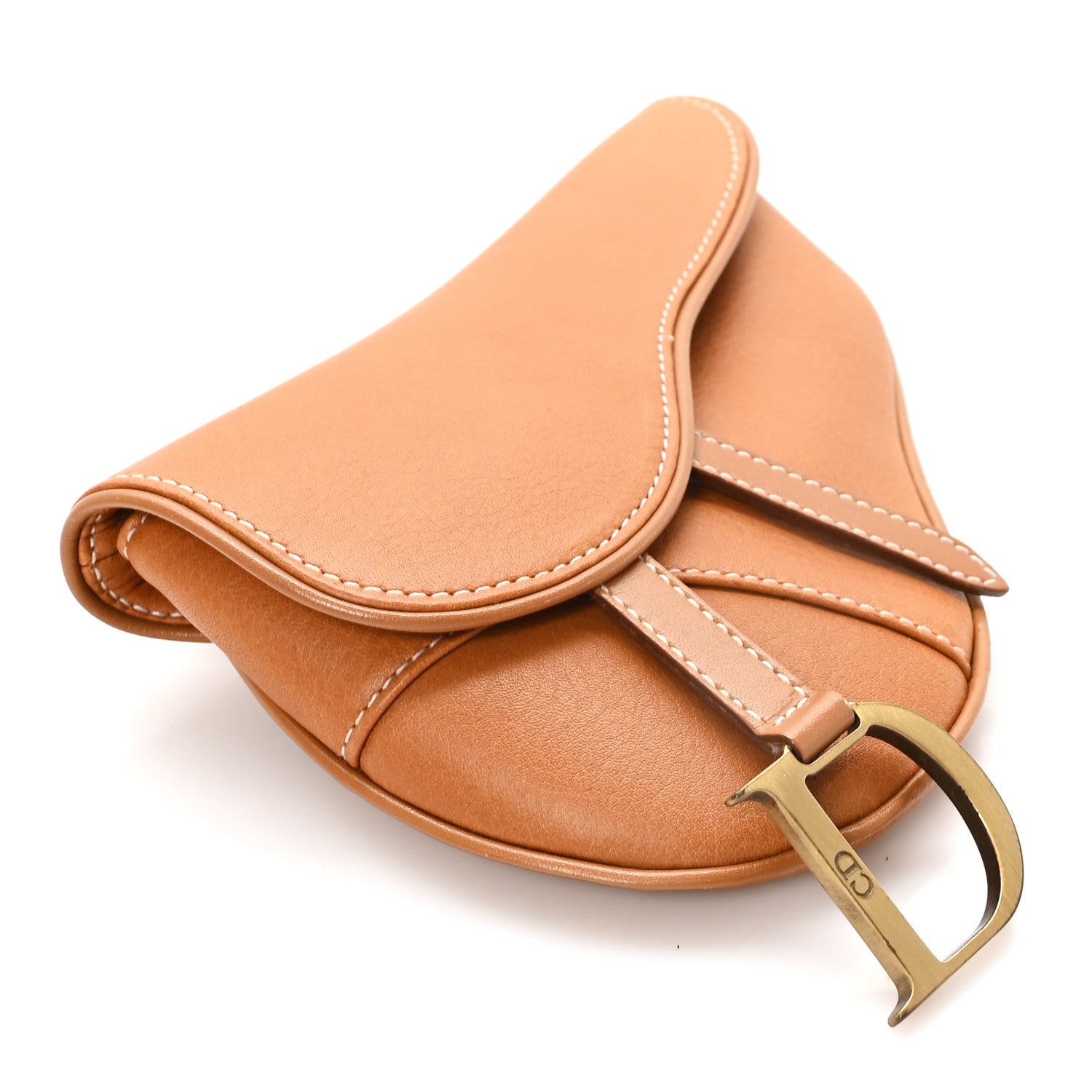 Christian Dior Calfskin Saddle Belt Bag Tan 4 of 7