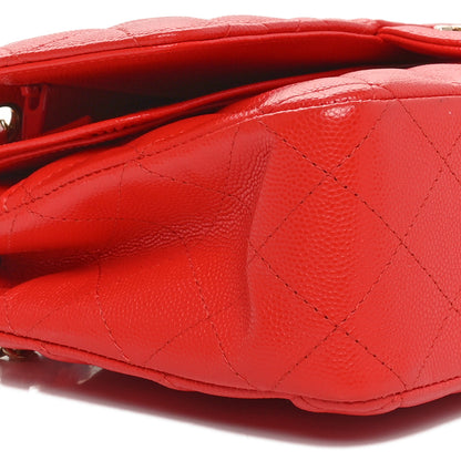 Chanel Caviar Quilted Medium Double Flap Red 9 of 11