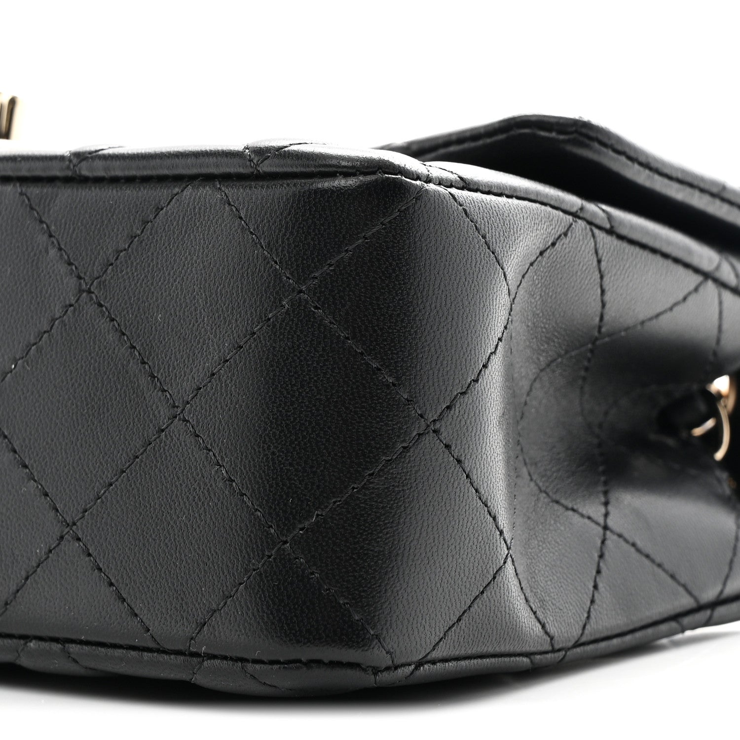 Chanel Lambskin Quilted Mini Rectangular Flap Black 10 of 11