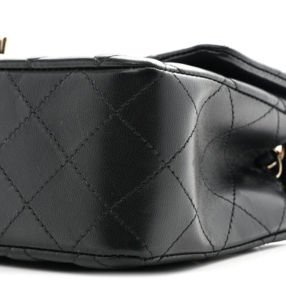 Chanel Lambskin Quilted Mini Rectangular Flap Black 10 of 11