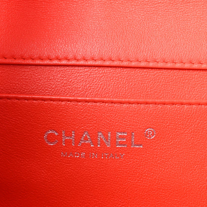 Chanel Patent Quilted Clutch with Chain Flap Red 6 of 10
