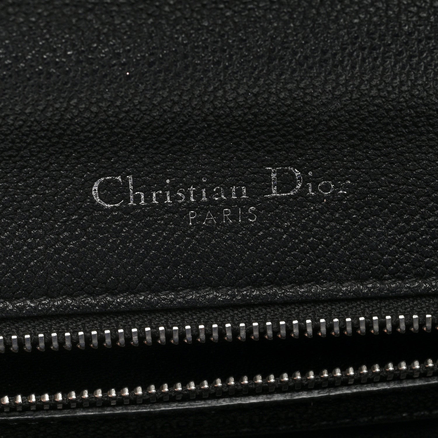 Christian Dior Grained Calfskin Perforated Diorama Flap Bag Black 6 of 10