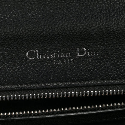 Christian Dior Grained Calfskin Perforated Diorama Flap Bag Black 6 of 10