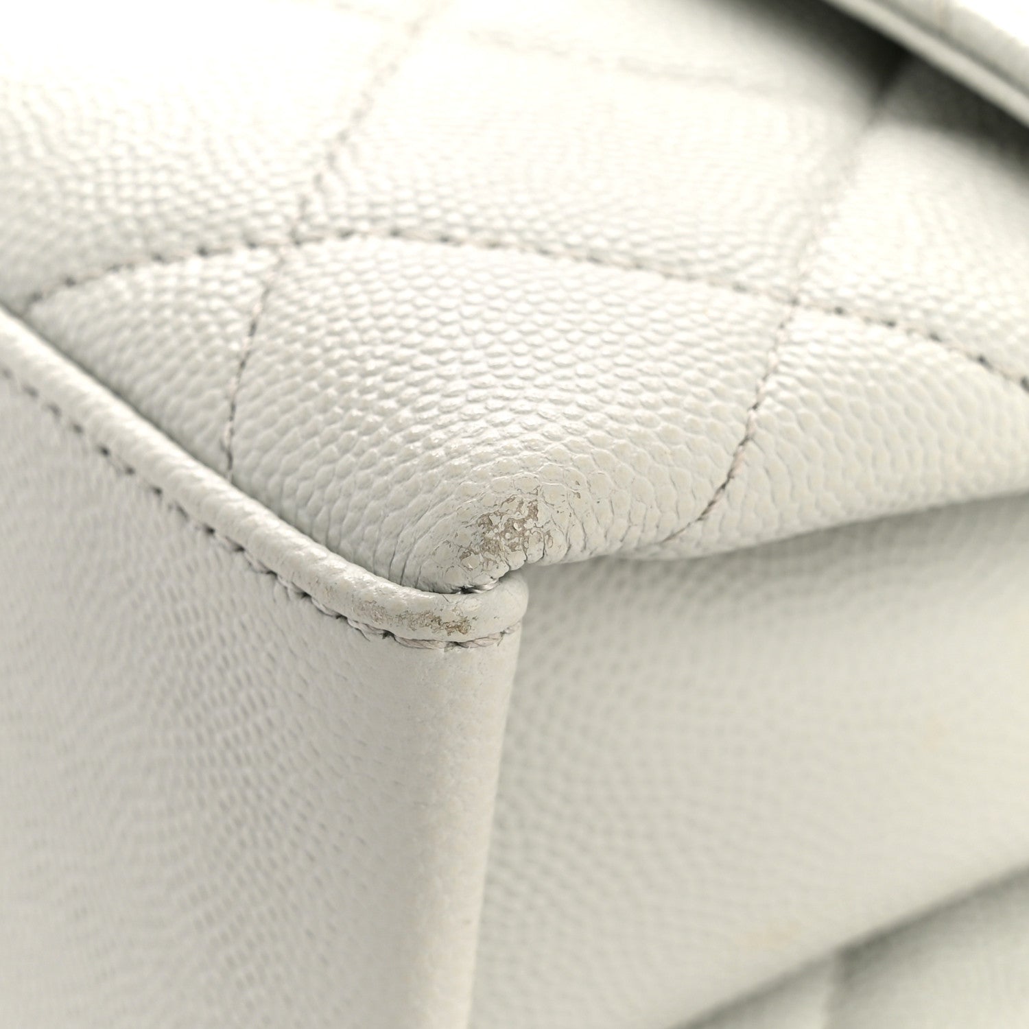 Chanel Caviar Quilted Medium Carry Me Top Handle Flap Light Blue 12 of 13