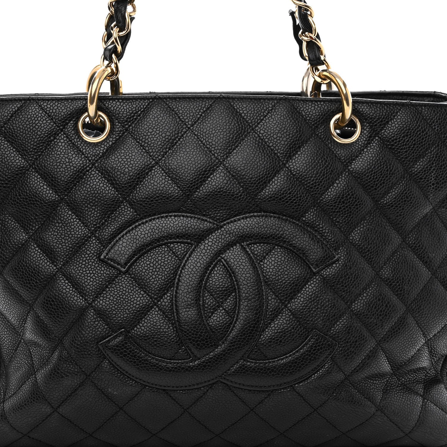 Chanel Caviar Quilted Grand Shopping Tote GST Black 9 of 11