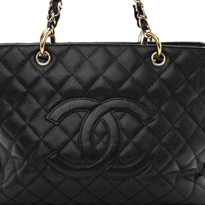 Chanel Caviar Quilted Grand Shopping Tote GST Black 9 of 11