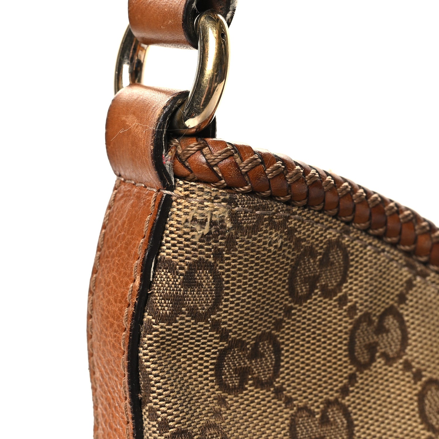 Gucci Monogram Medium Marrakech Hobo Camel 12 of 14