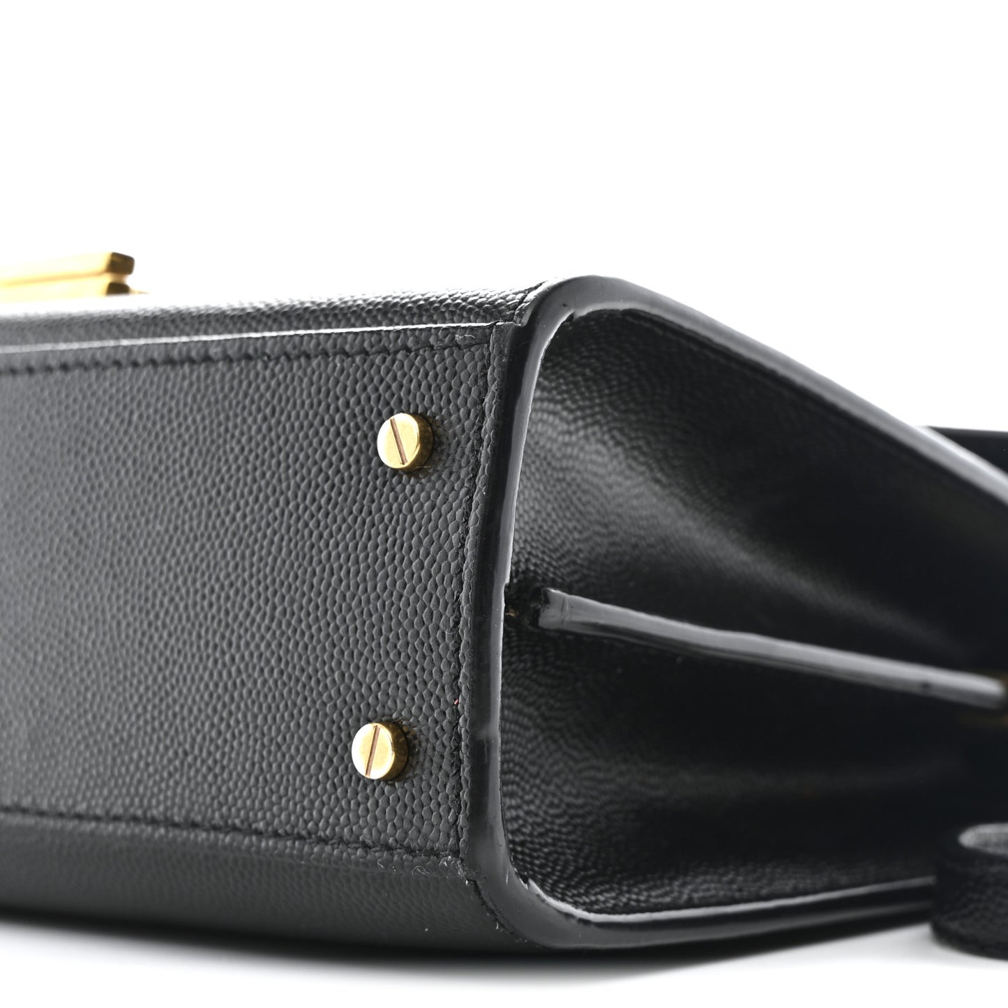 Grain De Poudre Mini Classic Monogram Cassandra Top Handle Black