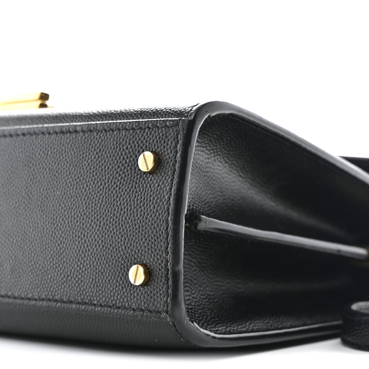 Saint Laurent Grain De Poudre Mini Classic Monogram Cassandra Top Handle Black 10 of 10
