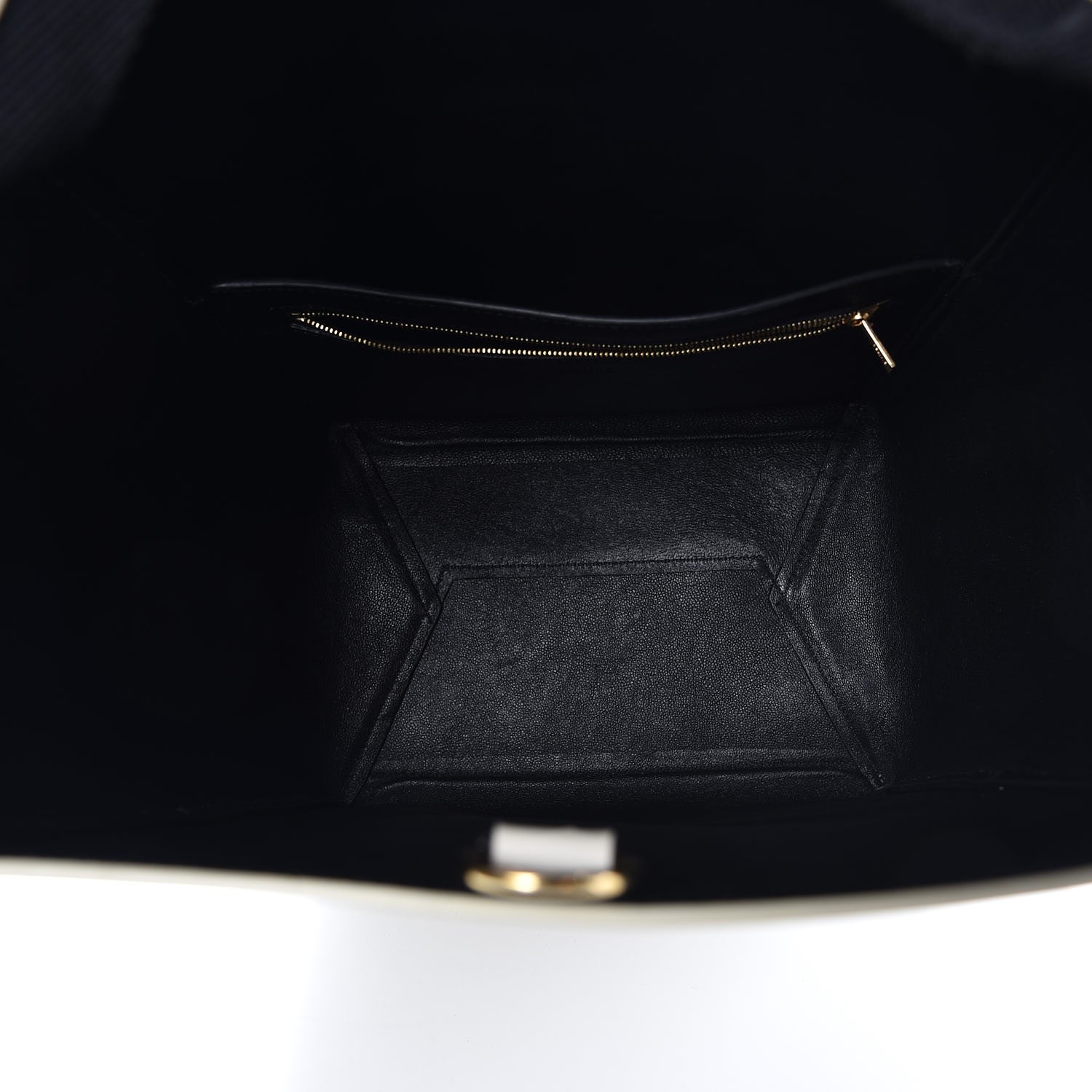 Celine Supersoft Calfskin Sangle Bucket Bag White 5 of 13