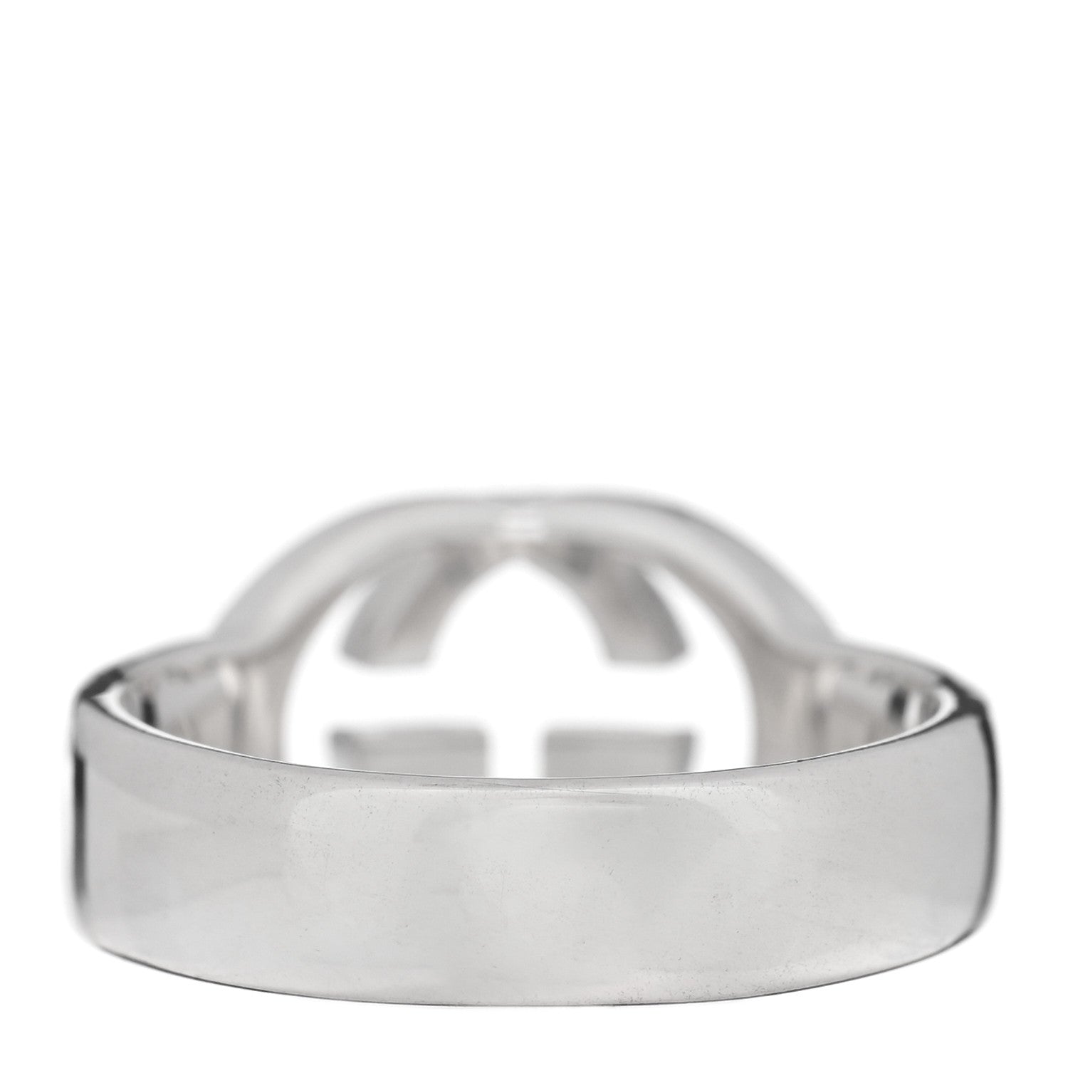 Gucci Sterling Silver Interlocking G Ring 54 6.75 3 of 5