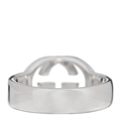Gucci Sterling Silver Interlocking G Ring 54 6.75 3 of 5