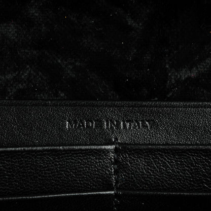 Saint Laurent Velvet Monogram Chain Wallet Black 7 of 8
