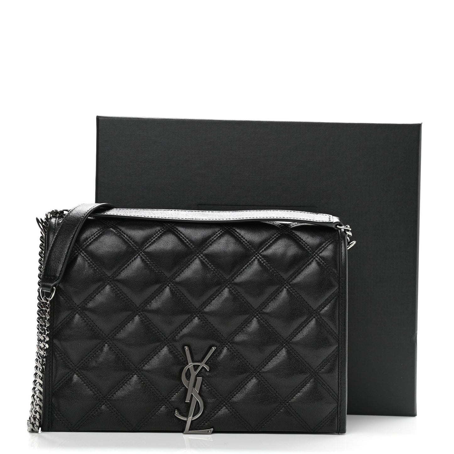 Lambskin Quilted Mini Becky Chain Bag Black