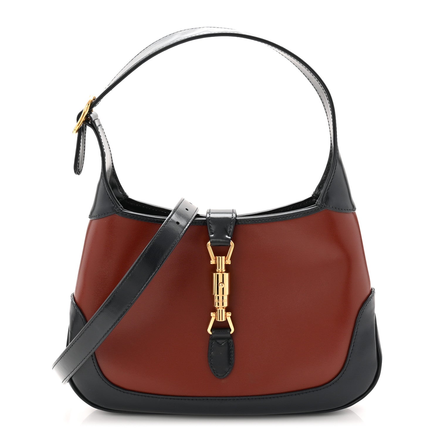 Gucci Boarded Dyana Lux Calfskin Bi-Color Small Jackie 1961 Hobo Mineral Red Blue 1 of 12