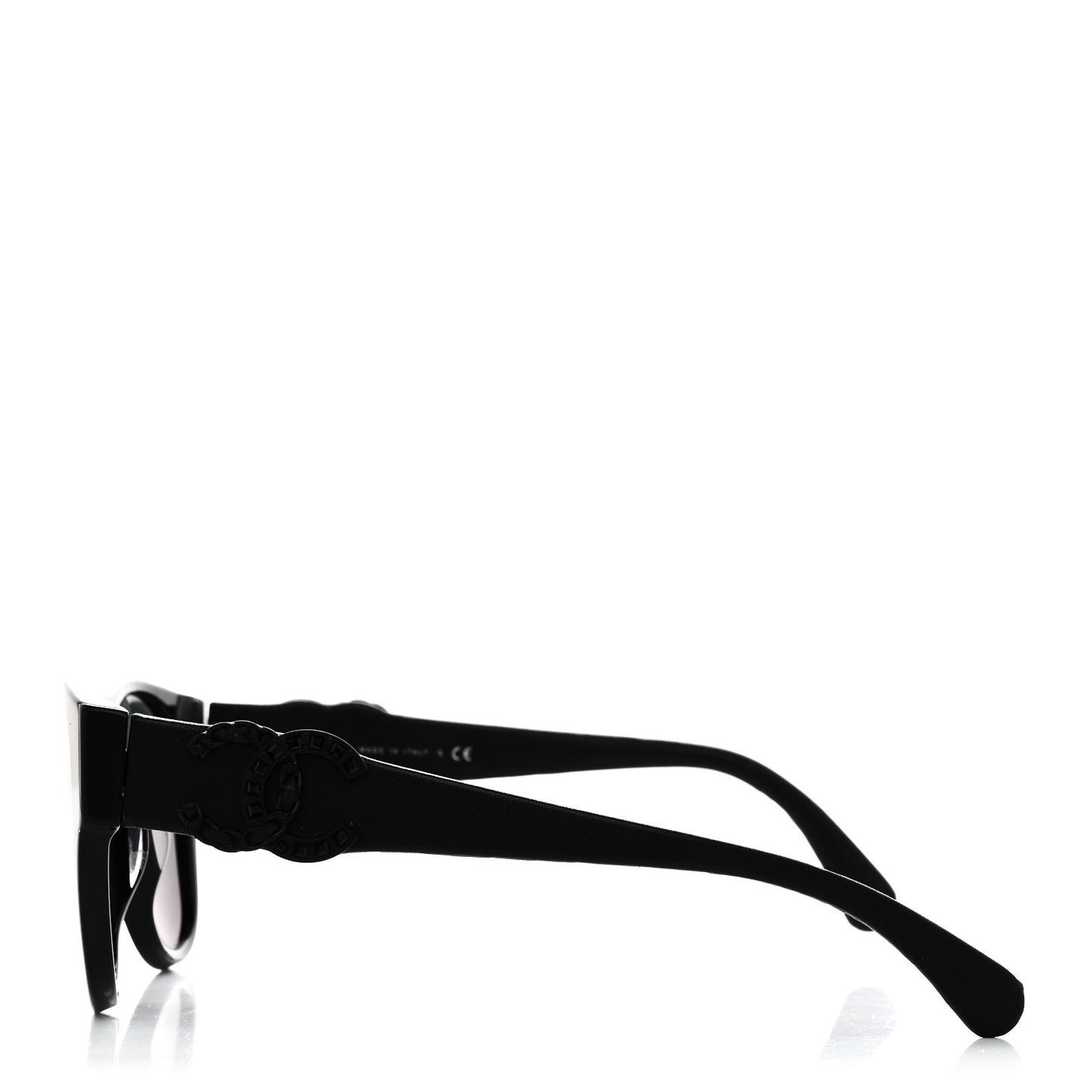 Crystal Lambskin CC Sunglasses 5455-Q-A Black