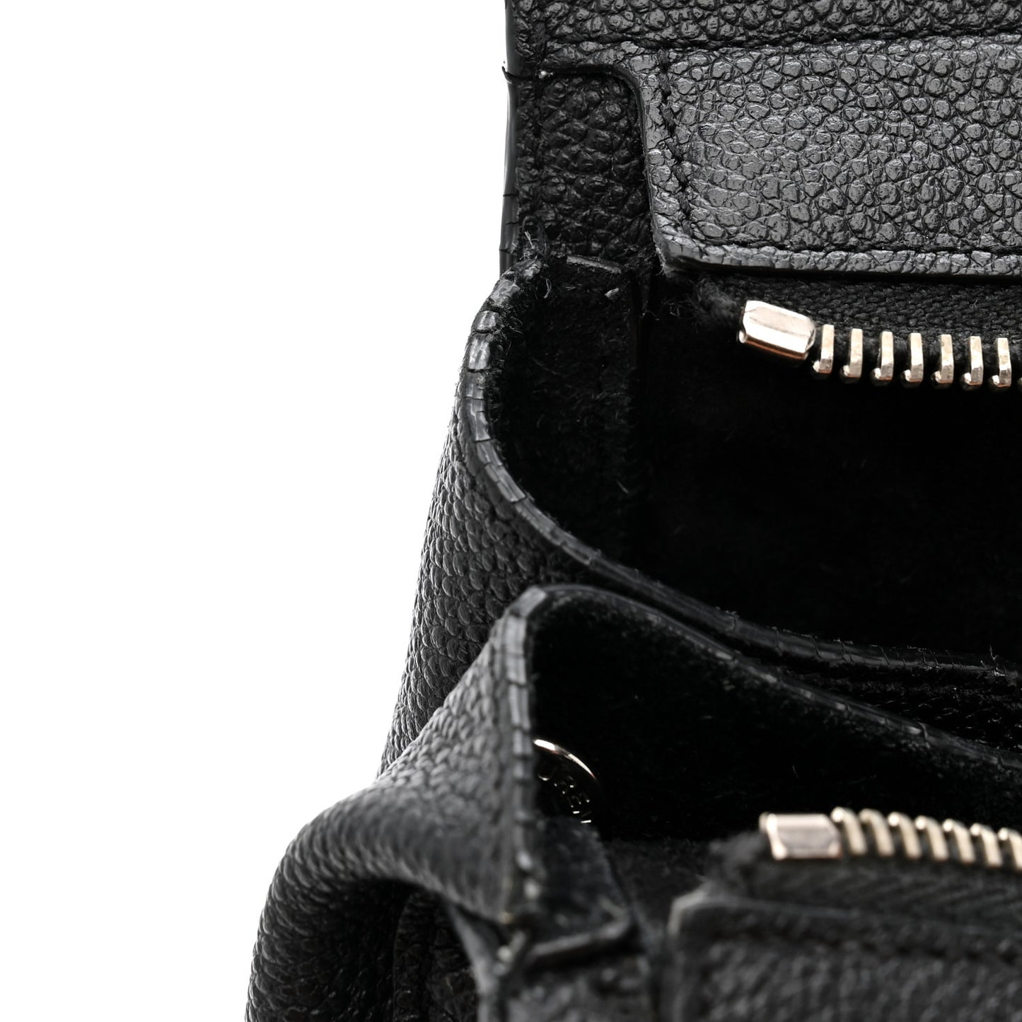 Grained Calfskin Medium Cabas Rive Gauche Black