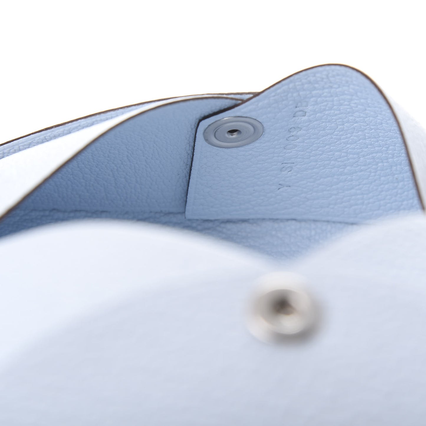 Chevre Mysore Calvi Card Case Bleu Brume