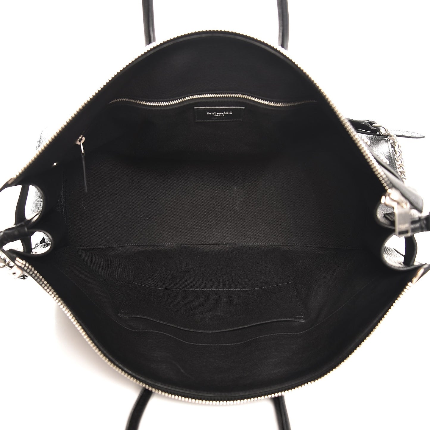 Grained Calfskin Medium Souple Sac De Jour Duffle Black