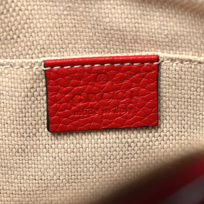 Gucci Pebbled Calfskin Small Soho Disco Bag Tabasco Red 6 of 12