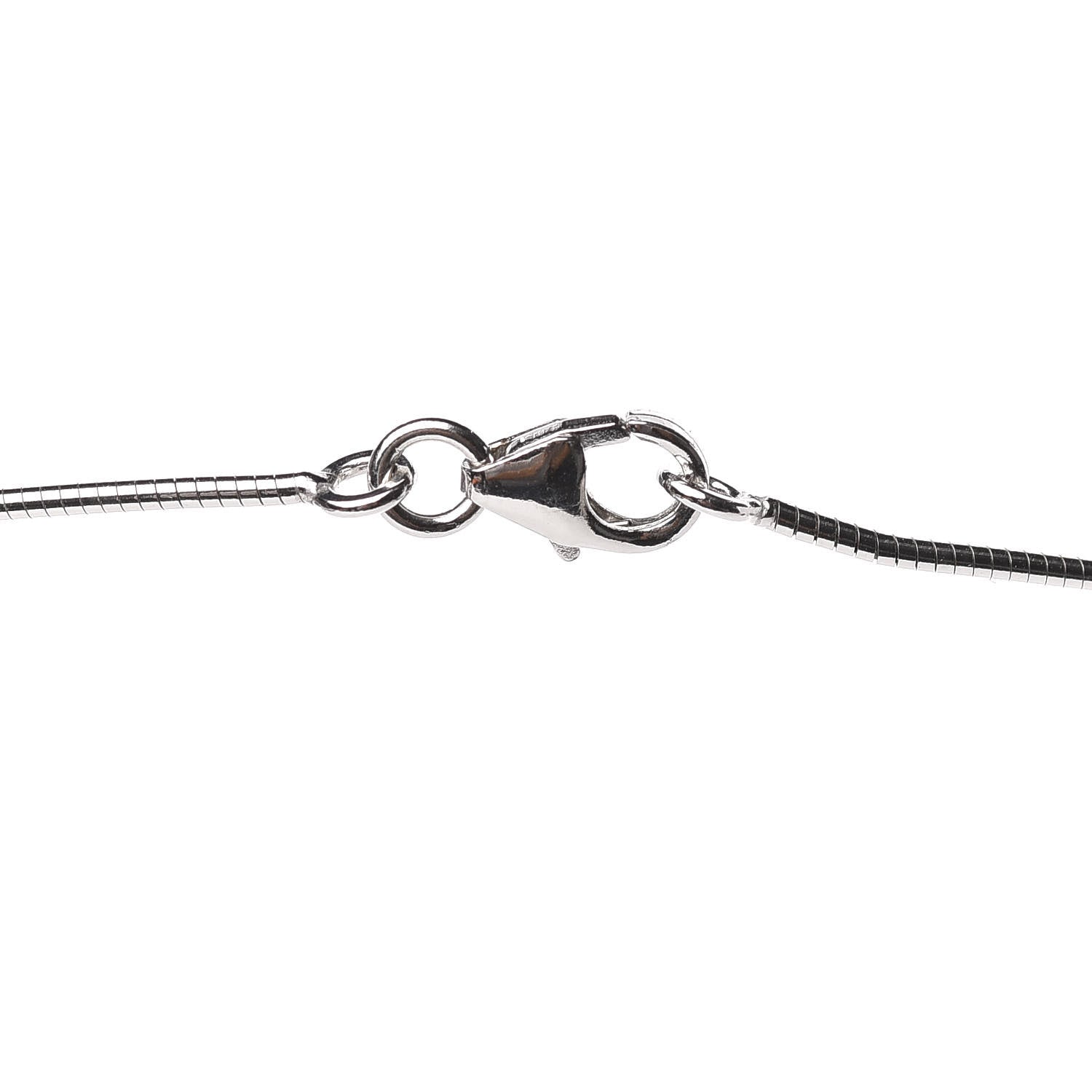 Hermes Lacquered Palladium Pop H Pendant Necklace Black 5 of 6
