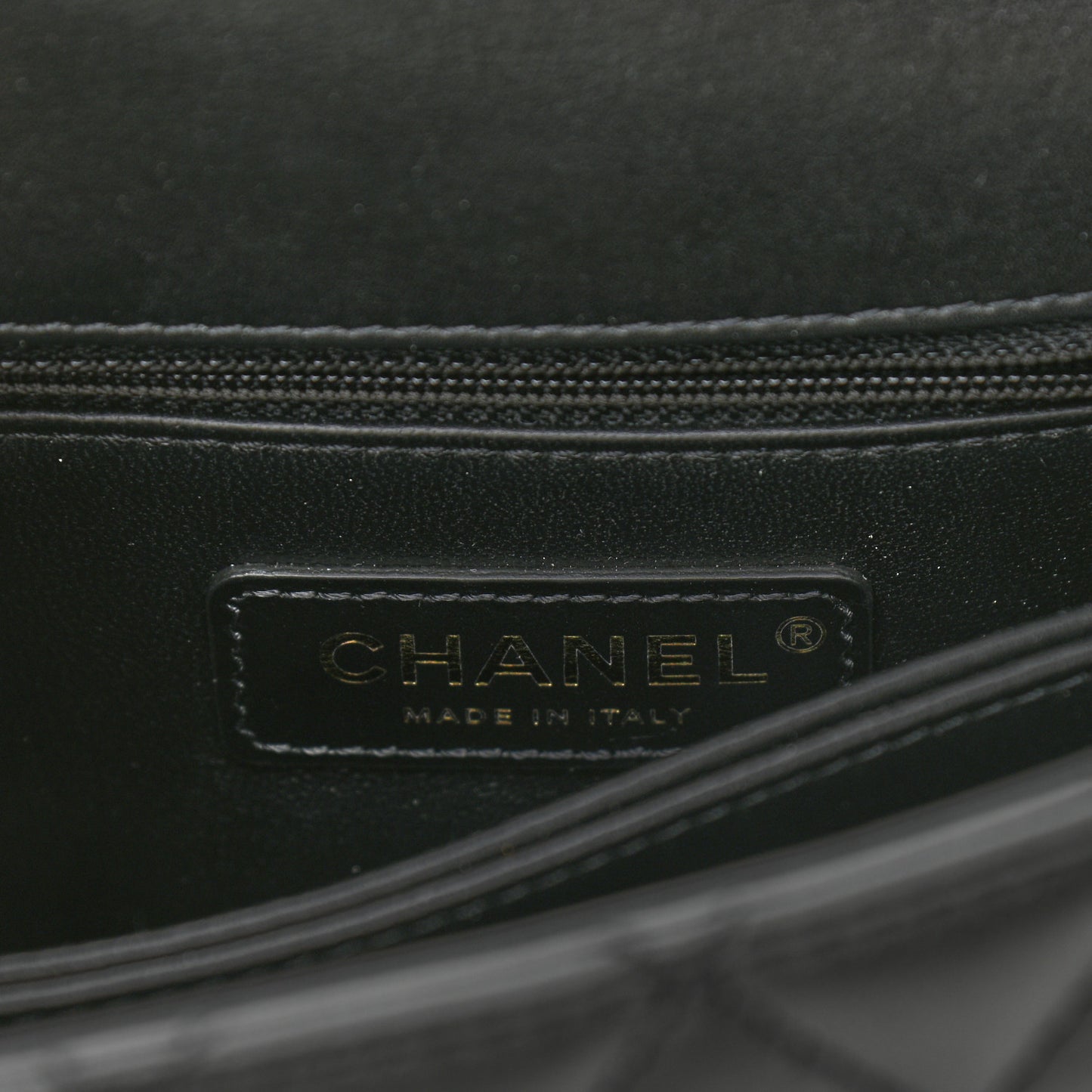 Calfskin Strass Quilted Mini Coco Handle Flap Black