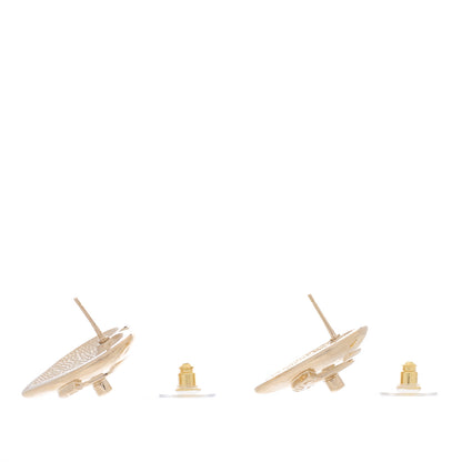 Chanel Metal CC Heart Turnlock Earrings Gold 3 of 4