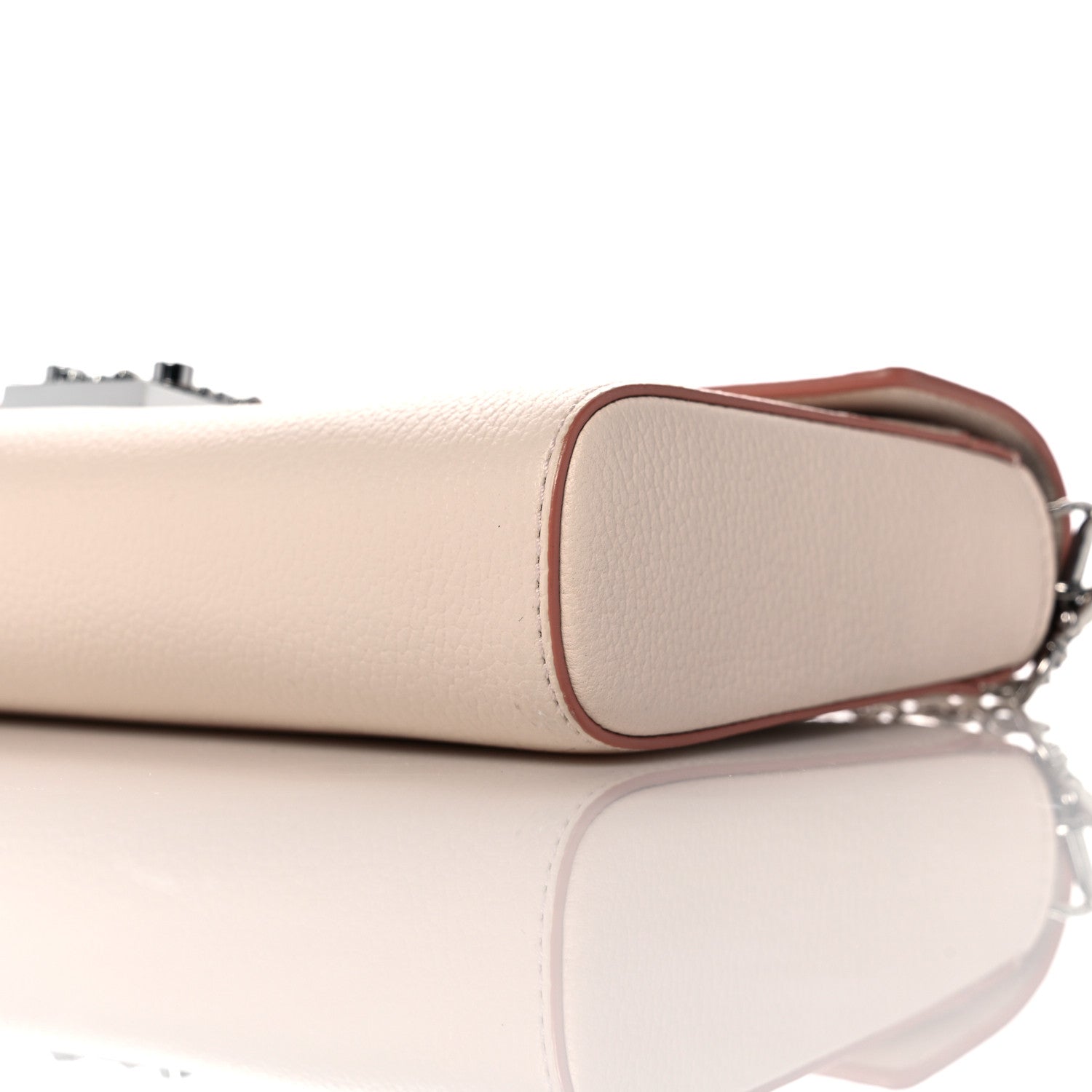 MCM Calfskin Large Patricia Wallet On Chain Beige 9 of 9