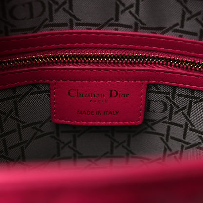 Christian Dior Lambskin Cannage Large Lady Dior Fuchsia 6 of 13
