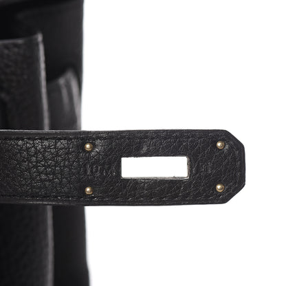Hermes Taurillon Clemence Retourne Kelly 40 Black 21 of 34