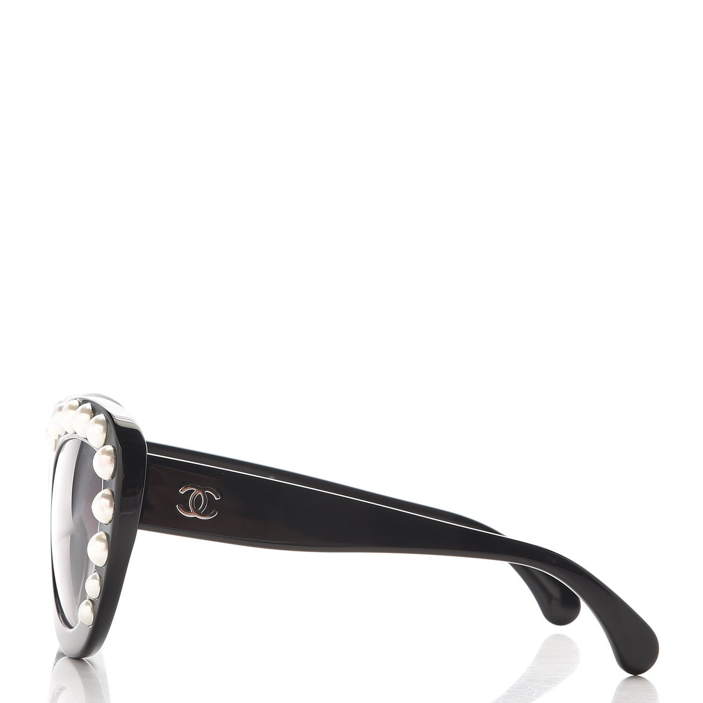 Pearl Cat Eye Sunglasses 71096 Black