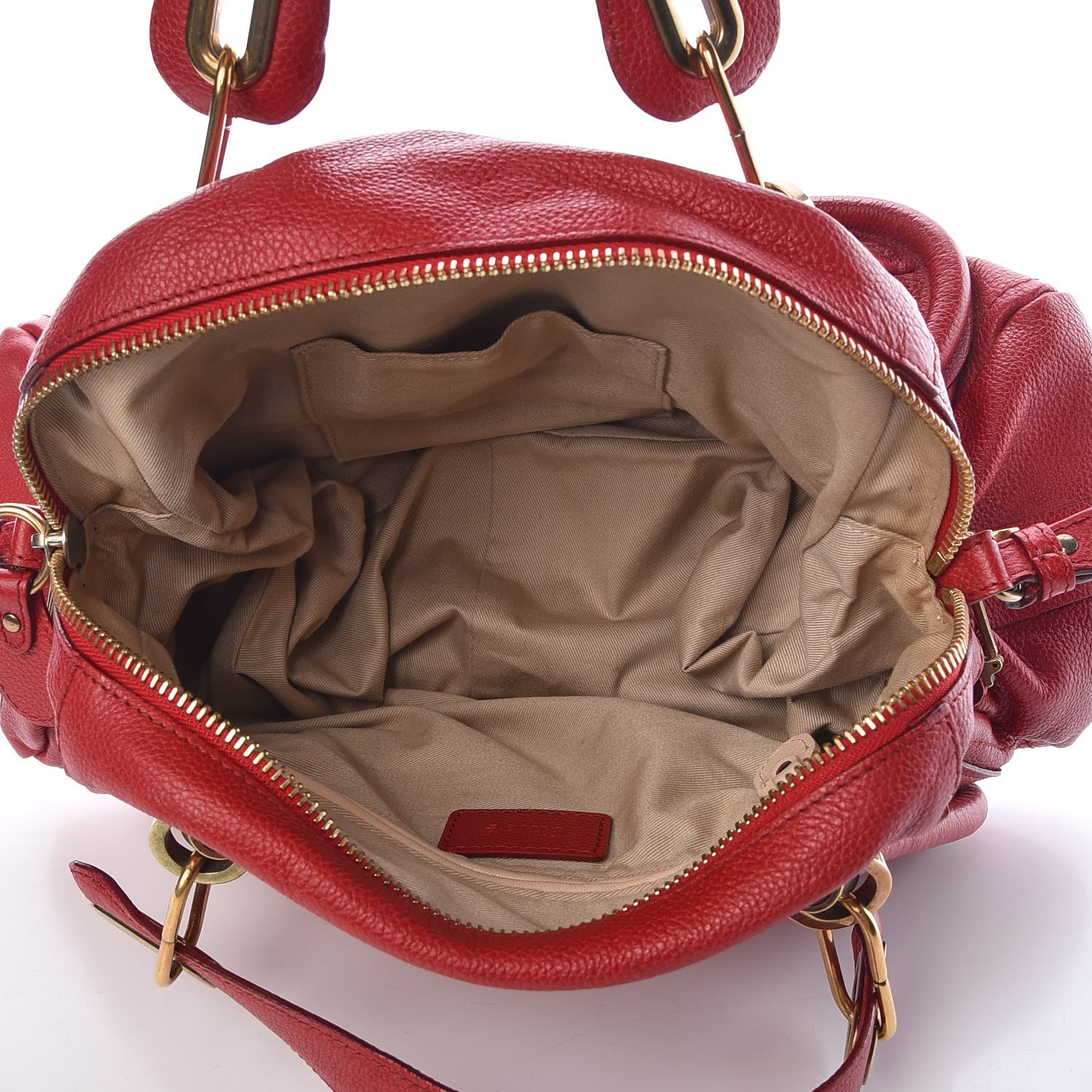 Chloe Calfskin Medium Paraty Holly Berry 5 of 17