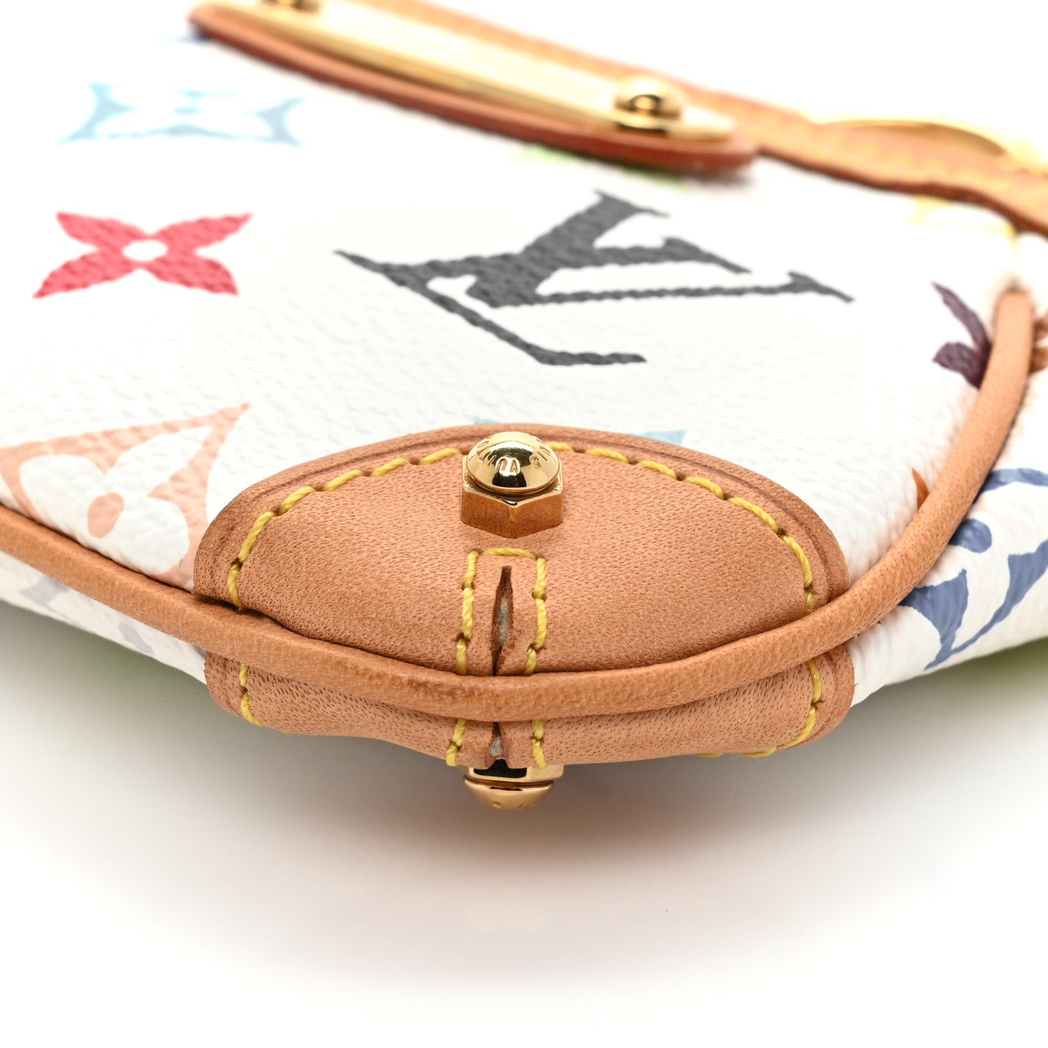 Louis Vuitton Monogram Multicolor Pochette Milla PM White 7 of 10