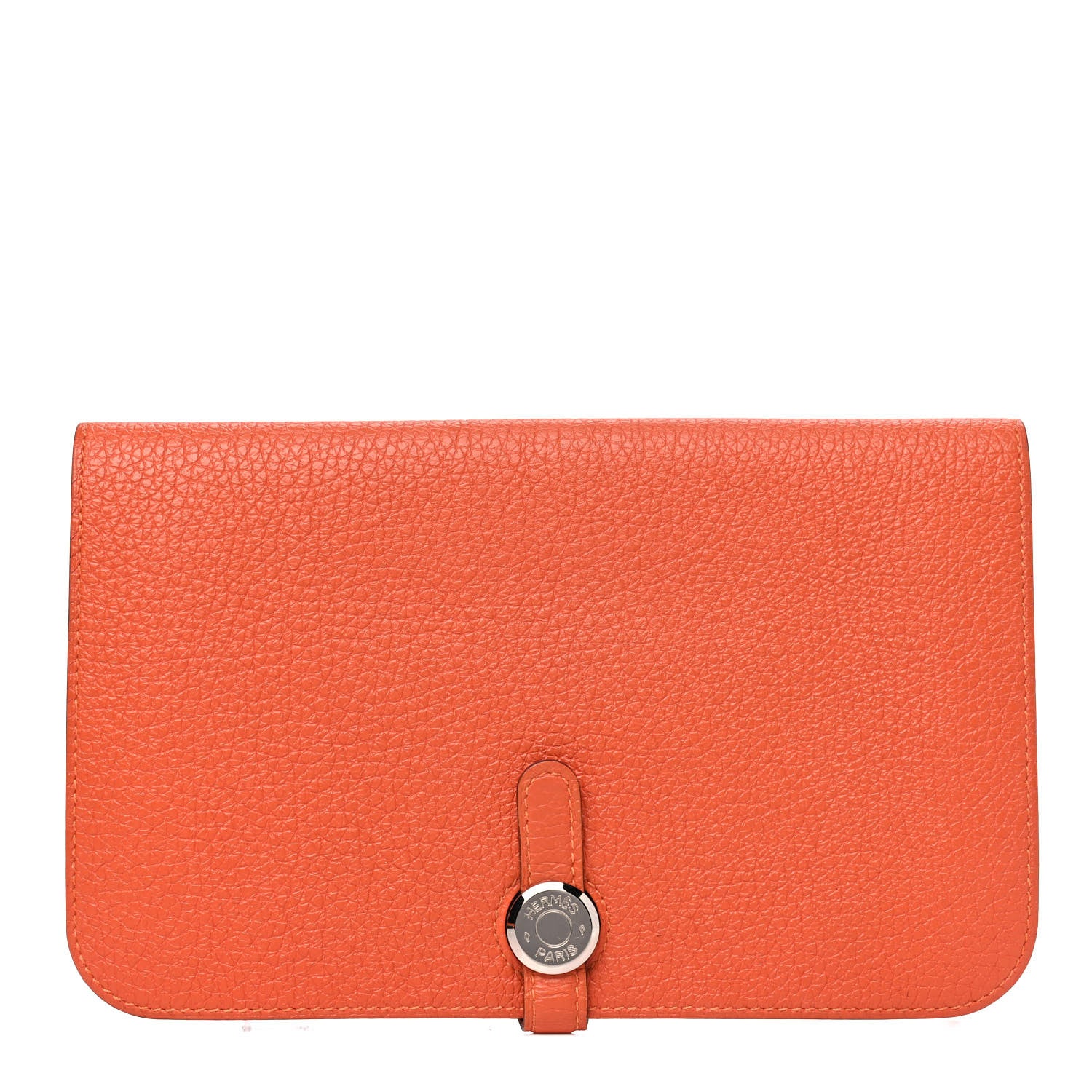 Hermes Togo Dogon Duo Wallet Orange 1 of 7