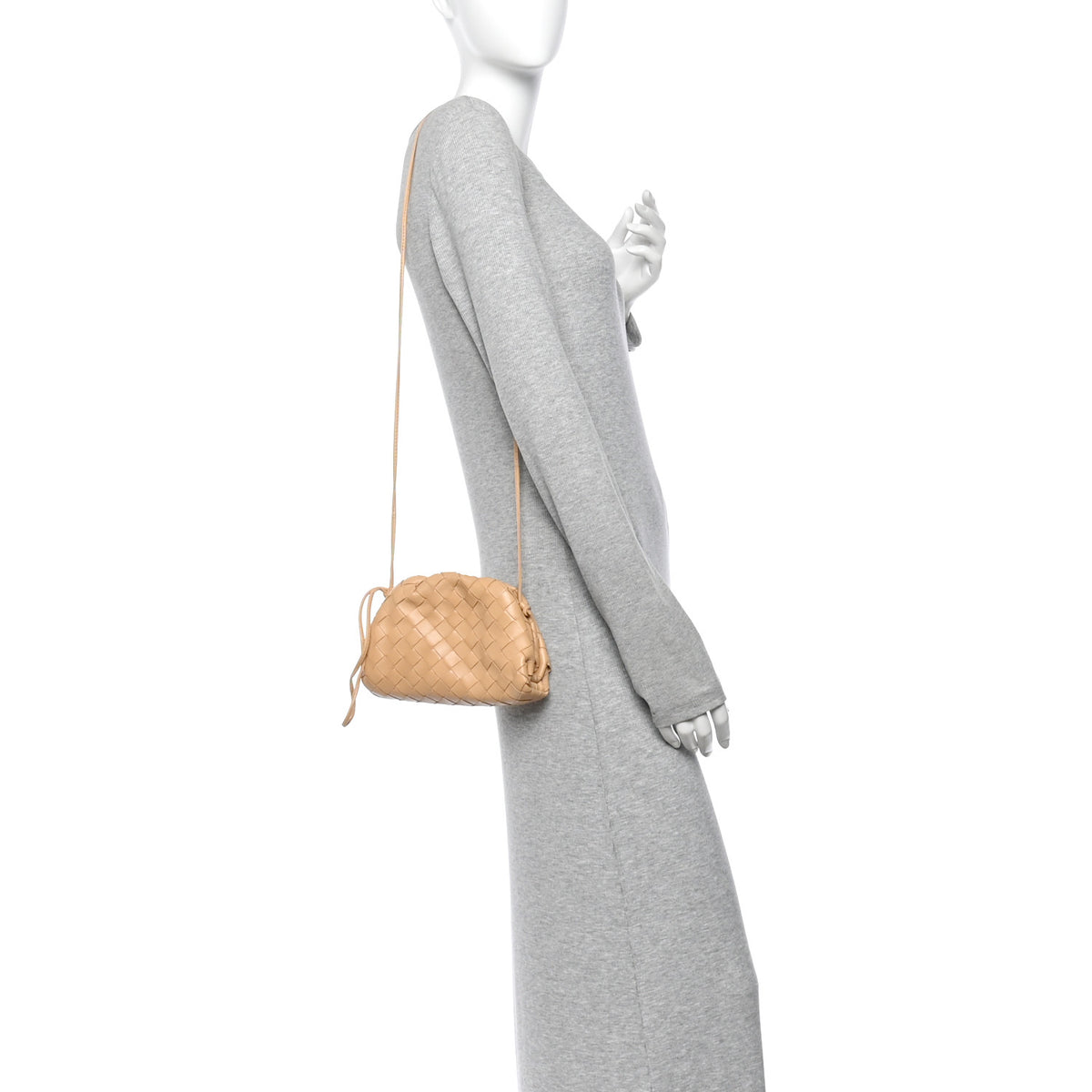Nappa Intrecciato The Mini Pouch Almond