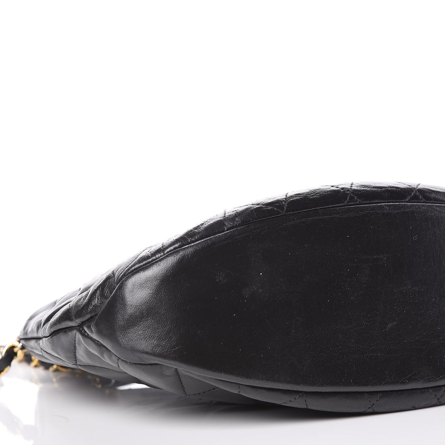 Lambskin Quilted CC Shoulder Bag Black
