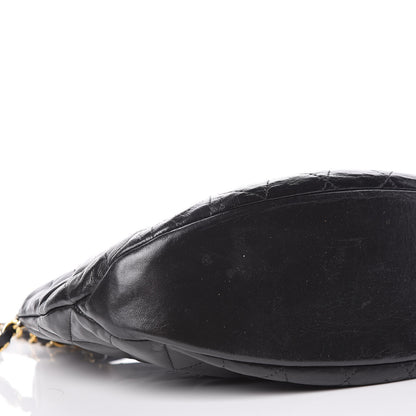 Chanel Lambskin Quilted CC Shoulder Bag Black 10 of 15