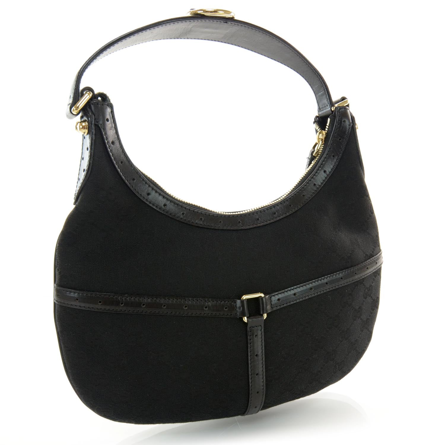 Gucci Monogram Reins Hobo Black 3 of 8