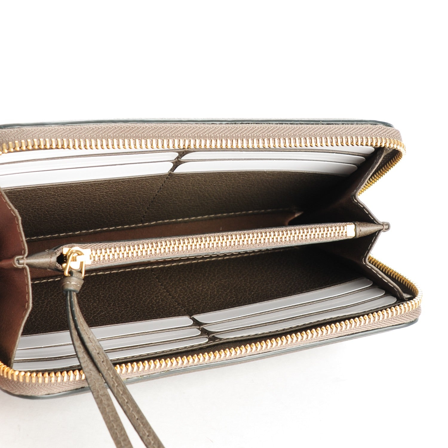 Chloe Grained Calfskin Paraty Long Zip Around Wallet Rock 5 of 8