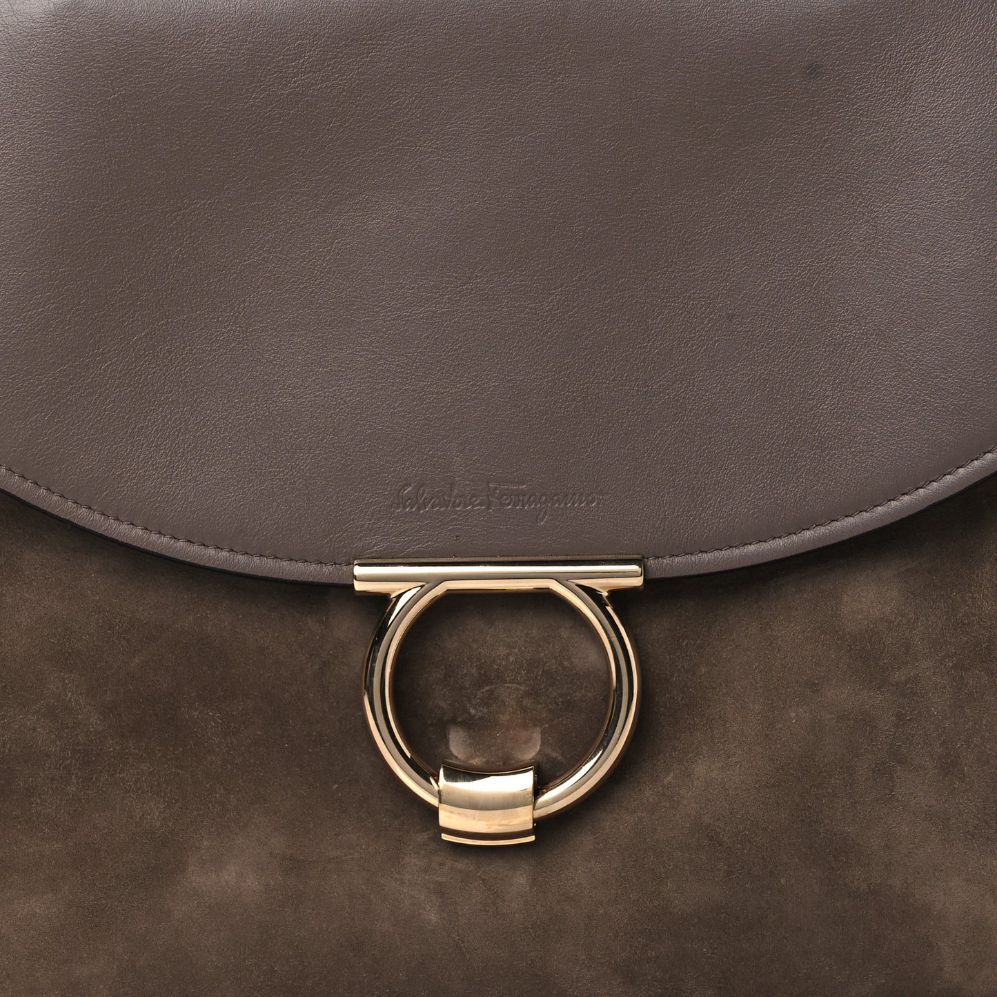 Calfskin Suede Margot Top Handle Satchel Tan