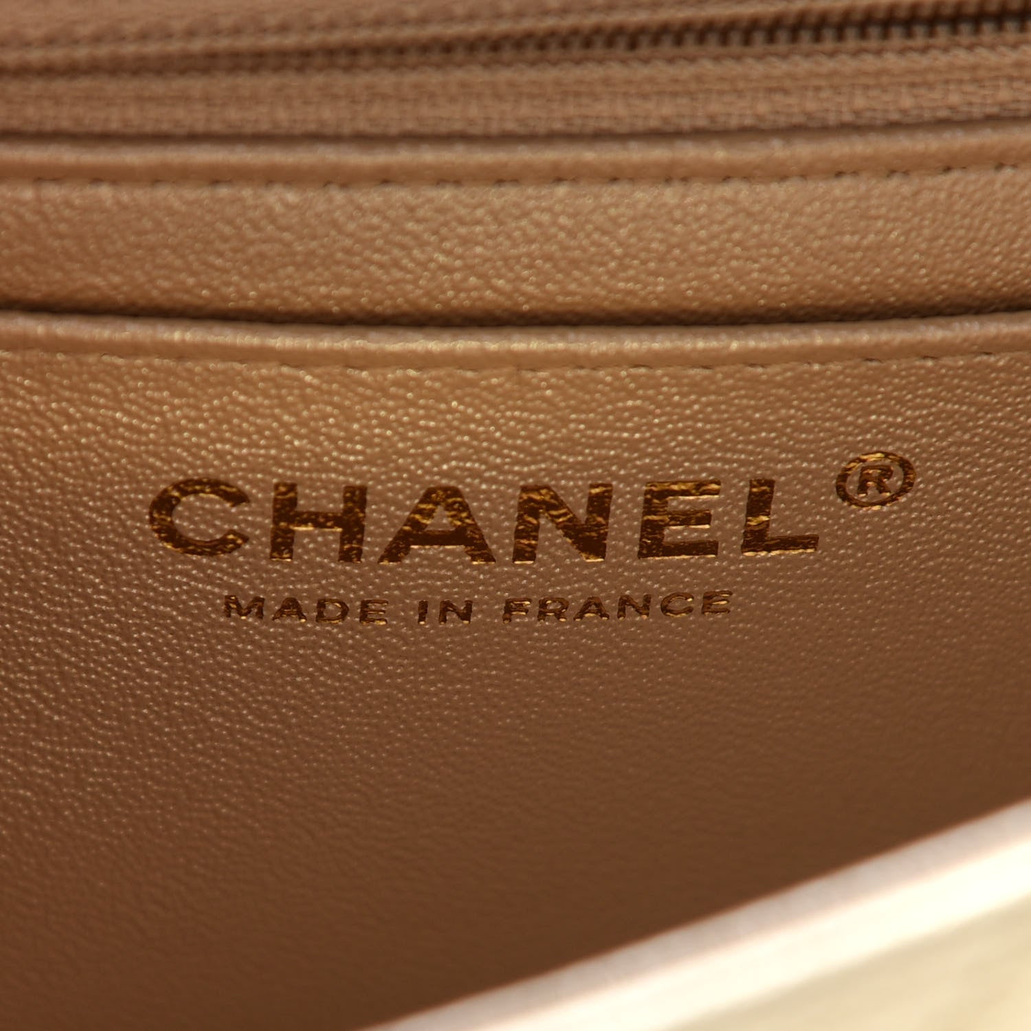 Chanel Metallic Goatskin Quilted Mini Rectangular Flap Gold 6 of 9