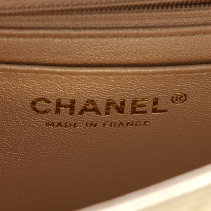 Chanel Metallic Goatskin Quilted Mini Rectangular Flap Gold 6 of 9