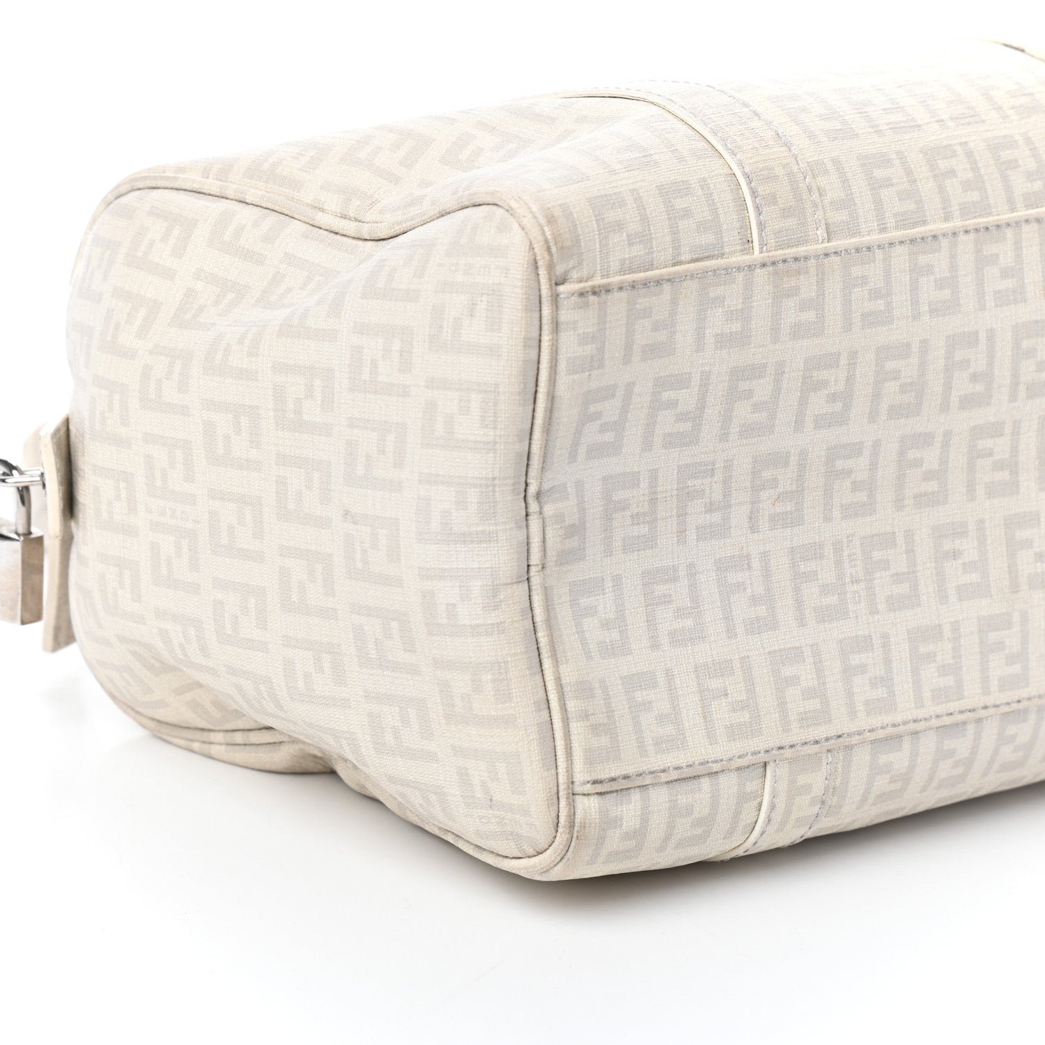 Fendi Zucchino Spalmati Forever Small Boston White 8 of 9