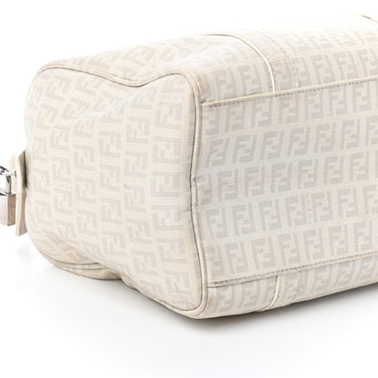 Fendi Zucchino Spalmati Forever Small Boston White 8 of 9