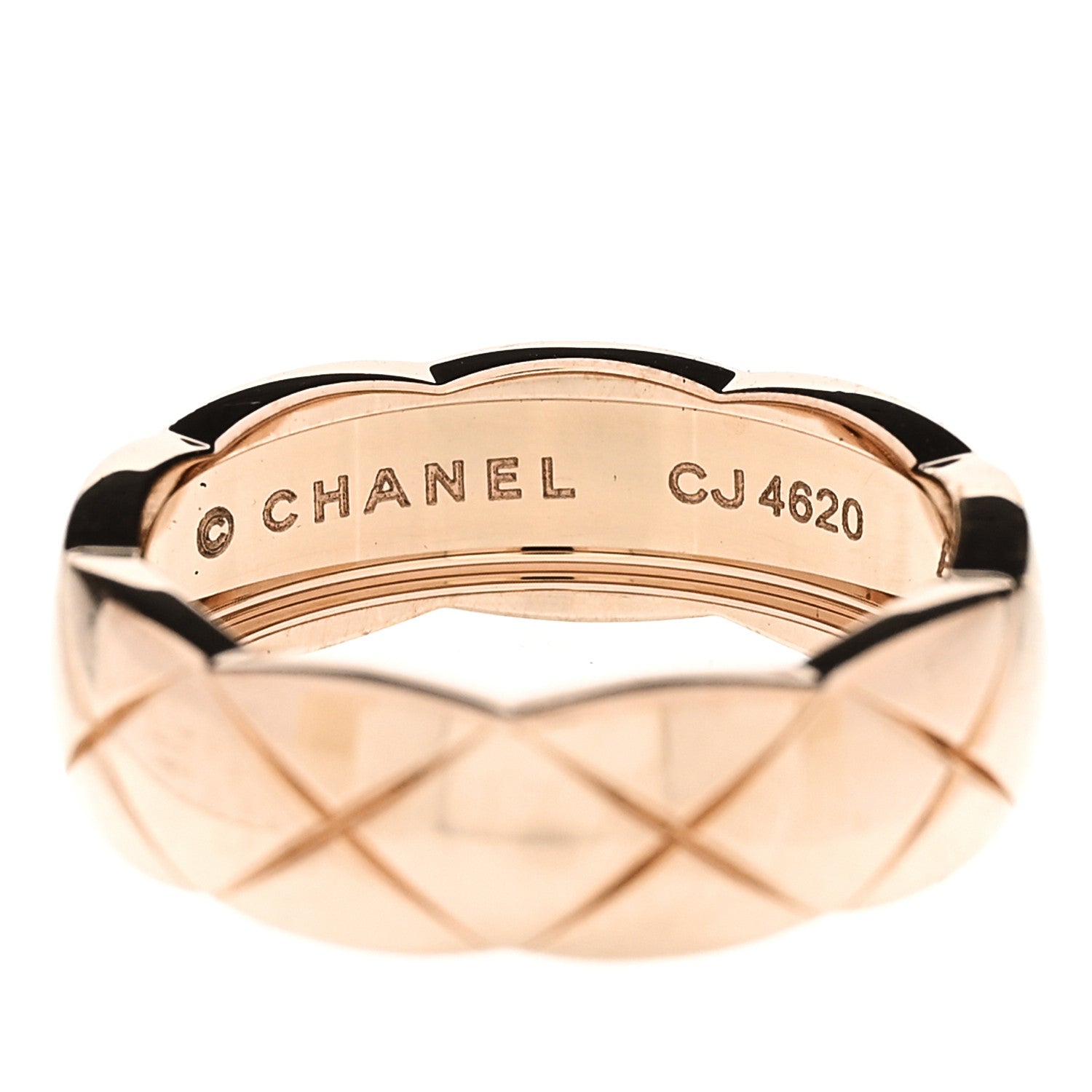 Chanel 18K Beige Gold Small Coco Crush Ring 57 8 4 of 7