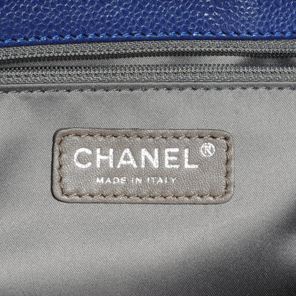 Chanel Caviar Grand Shopping Tote GST Blue 7 of 8