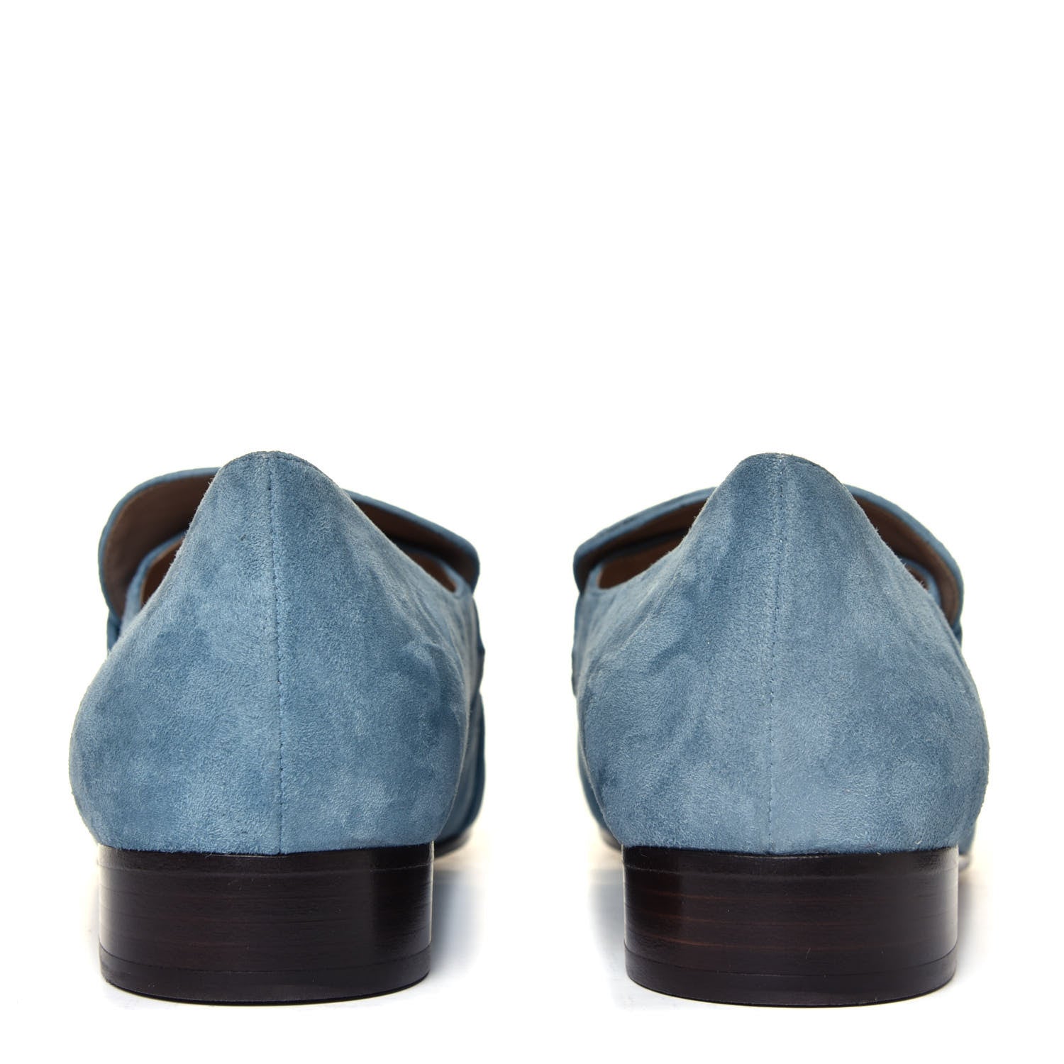 Valentino Garavani Suede Rockstud Loafers 40 Grey Sky 9 of 12