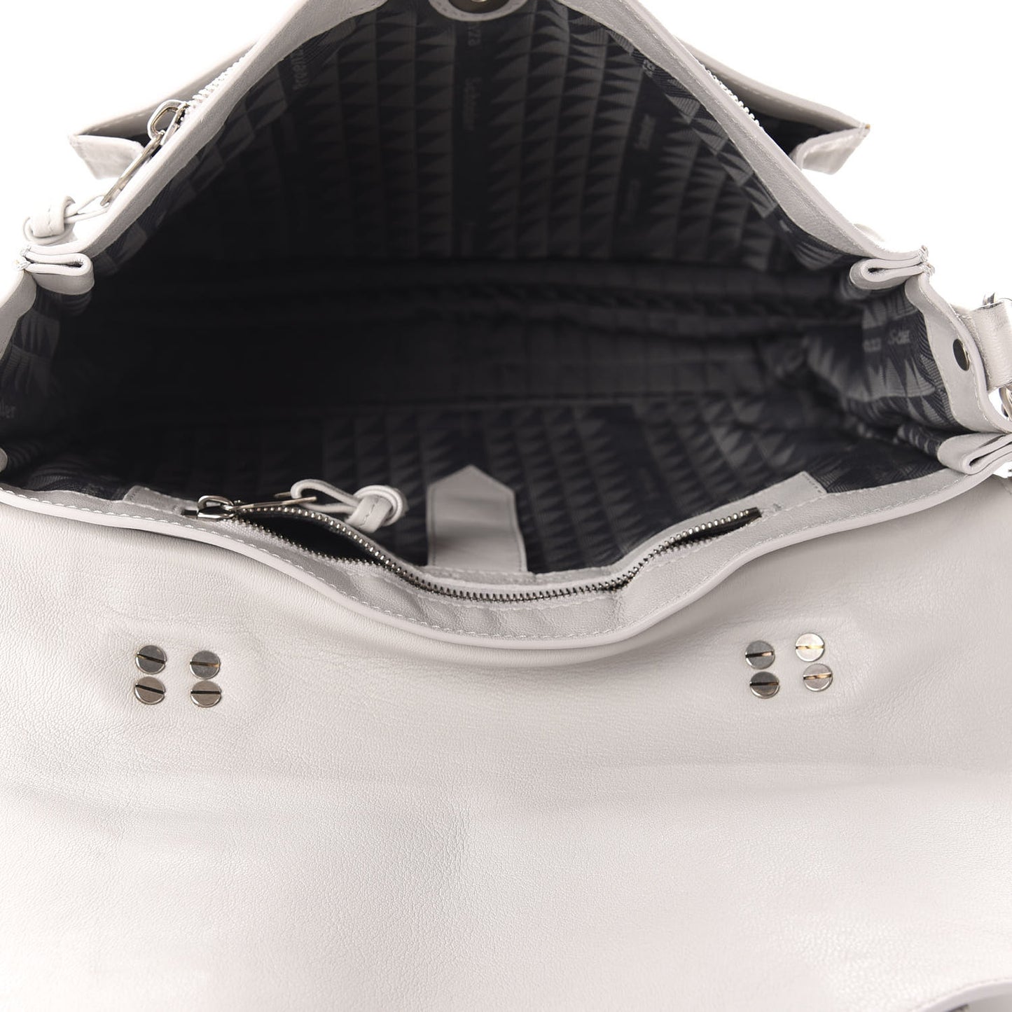 Lambskin Medium PS1 Satchel Pale Steel