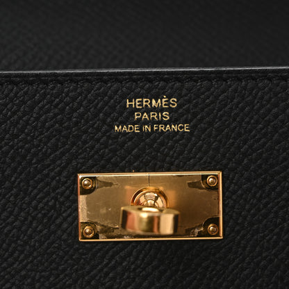 Hermes Epsom Kelly Longue Wallet Black 6 of 11